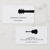 Schwarze u. weiße coole u. moderne visitenkarte (Vorne/Hinten)