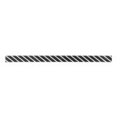 Schwarze u. weiße Diagonale Stripes Band Satinband (Vorderseite)