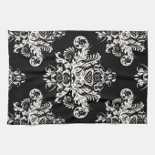 Schwarze u. weiße elegante Geschirrtücher (Horizontal)