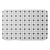 Schwarze u. weiße "Fliesen-Blick-" Matte (Vorderseite)