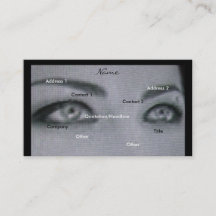 Schwarze u. weiße Fotograf-Visitenkarte