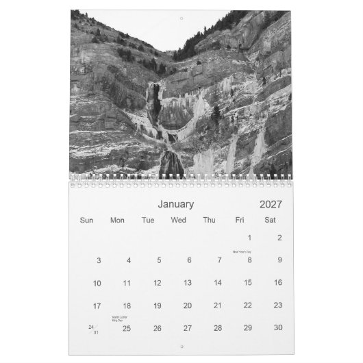 Schwarze u. weiße Fotografie des Kalender-2011 Kalender (Jan 2027)