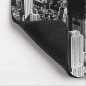 Schwarze u. weiße Fotografie Luftmanhattans Mousepad (Ecke)
