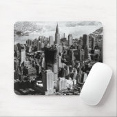 Schwarze u. weiße Fotografie Luftmanhattans Mousepad (Mit Mouse)
