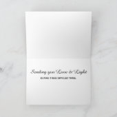 *~* schwarze u. weiße GebirgsBeileids-Liebe u. Karte (Innenseite)