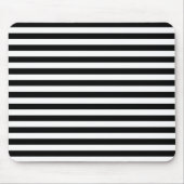 Schwarze u. weiße gestreifte Mausunterlage Mousepad (Vorne)