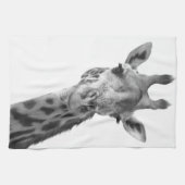 Schwarze u. weiße Giraffe Handtuch (Horizontal)