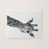 Schwarze u. weiße Giraffe Puzzle (Horizontal)