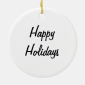 Schwarze u. weiße Kätzchen Keramikornament (Hinten)