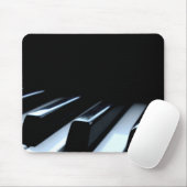 Schwarze u. weiße Klavier-Schlüssel Mousepad (Mit Mouse)
