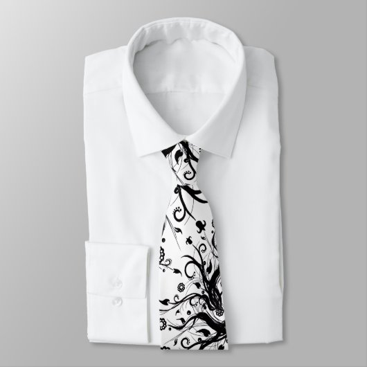 Schwarze u. weiße Krawatte der Fusion - (Gebunden)