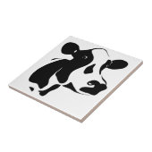 Schwarze u. weiße Kuh-Fliese Fliese (Seite)