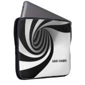 Schwarze u. weiße Kunst Vol. 2 Laptopschutzhülle (Vorne Rechts)