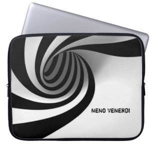 Schwarze u. weiße Kunst Vol. 2 Laptopschutzhülle
