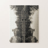 Schwarze u. weiße Landschaft im Central Park Puzzle (Vertikal)
