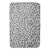 Schwarze u. weiße Leopard-Druck-Tierhaut-Muster Badematte (Vorderseite Vertikal)
