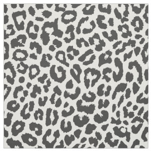 Schwarze u. weiße Leopard-Druck-Tierhaut-Muster Stoff