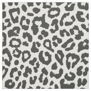 Schwarze u. weiße Leopard-Druck-Tierhaut-Muster Stoff