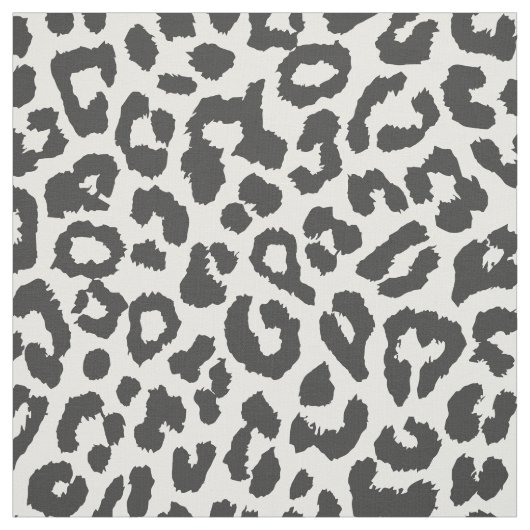 Schwarze u. weiße Leopard-Druck-Tierhaut-Muster Stoff (Muster)