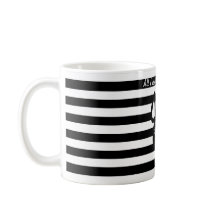 Schwarze u. weiße Liebe-Tasse der französischen