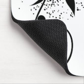 Schwarze u. weiße mousepad (Ecke)