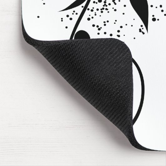 Schwarze u. weiße mousepad (Ecke)