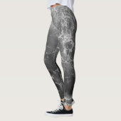 Schwarze u. weiße Ozean-Leggings Leggings (Links)