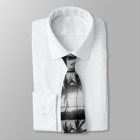 Schwarze u. weiße Palmen in der Krawatte (Gebunden)