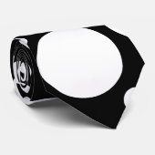 Schwarze u. weiße Punkt-Krawatte Krawatte (Gerollt)