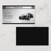 Schwarze u. weiße Schablone 5 Visitenkarte (Vorne/Hinten)