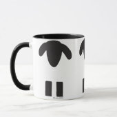 Schwarze u. weiße Schaf-Tasse Tasse (Links)