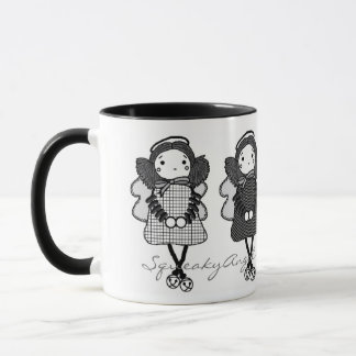 Schwarze u. weiße SqueakyAngels Tasse