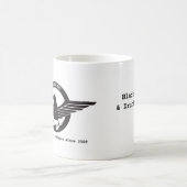 Schwarze u. weiße Tasse (Mittel)