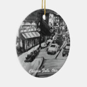 Schwarze u. weiße Verdruss-Fälle, Ohio-Verzierung Keramik Ornament (Rechts)