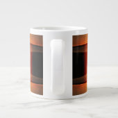 Schwarze Ufer Jumbo-Tasse (Rückseite)