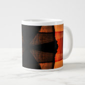 Schwarze Ufer Jumbo-Tasse (Vorderseite Rechts)
