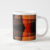 Schwarze Ufer Jumbo-Tasse (Rechts)