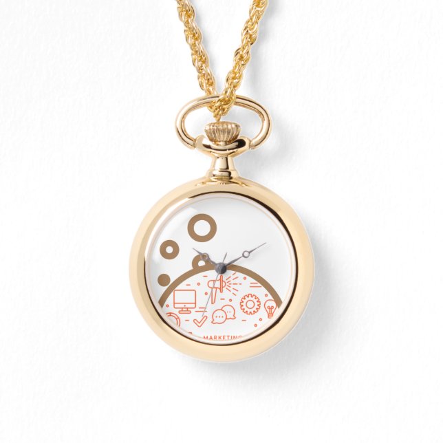 Schwarze Uhr aus Edelstahl (Vorderseite)