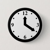 Schwarze Uhr Button (Vorderseite)