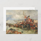 Schwarze Uhr in Fontenoy Postkarte (Vorne/Hinten)