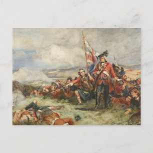 Schwarze Uhr in Fontenoy Postkarte