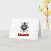 Schwarze Uhr Karte (Gelbe Blume)