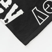 Schwarze umfassende Tafel nennt Fleece-Decke Fleecedecke (Ecke)