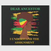 Schwarze Unabhängigkeit Juneteenth Geschenkpapier (Flach)