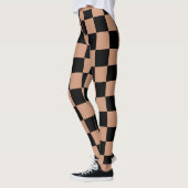 Schwarze und antike, geblasene Quadrate Leggings (Links)
