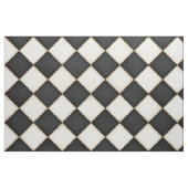 Schwarze und antike weiße Diamanten (groß) Stoff (Fat Quarter (45,7 x 55,9 cm))