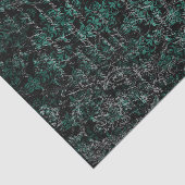 Schwarze und aquamarine Entsprechung Seidenpapier (Ausschnitt)