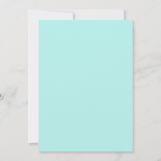 Schwarze und aquamarine Strecke Einladung (Rückseite)