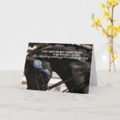 SCHWARZE UND BLAUE 12x18 GRUSS-KARTE Karte (Gelbe Blume)