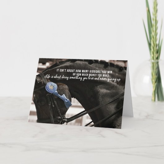 SCHWARZE UND BLAUE 12x18 GRUSS-KARTE Karte (Vorderseite)